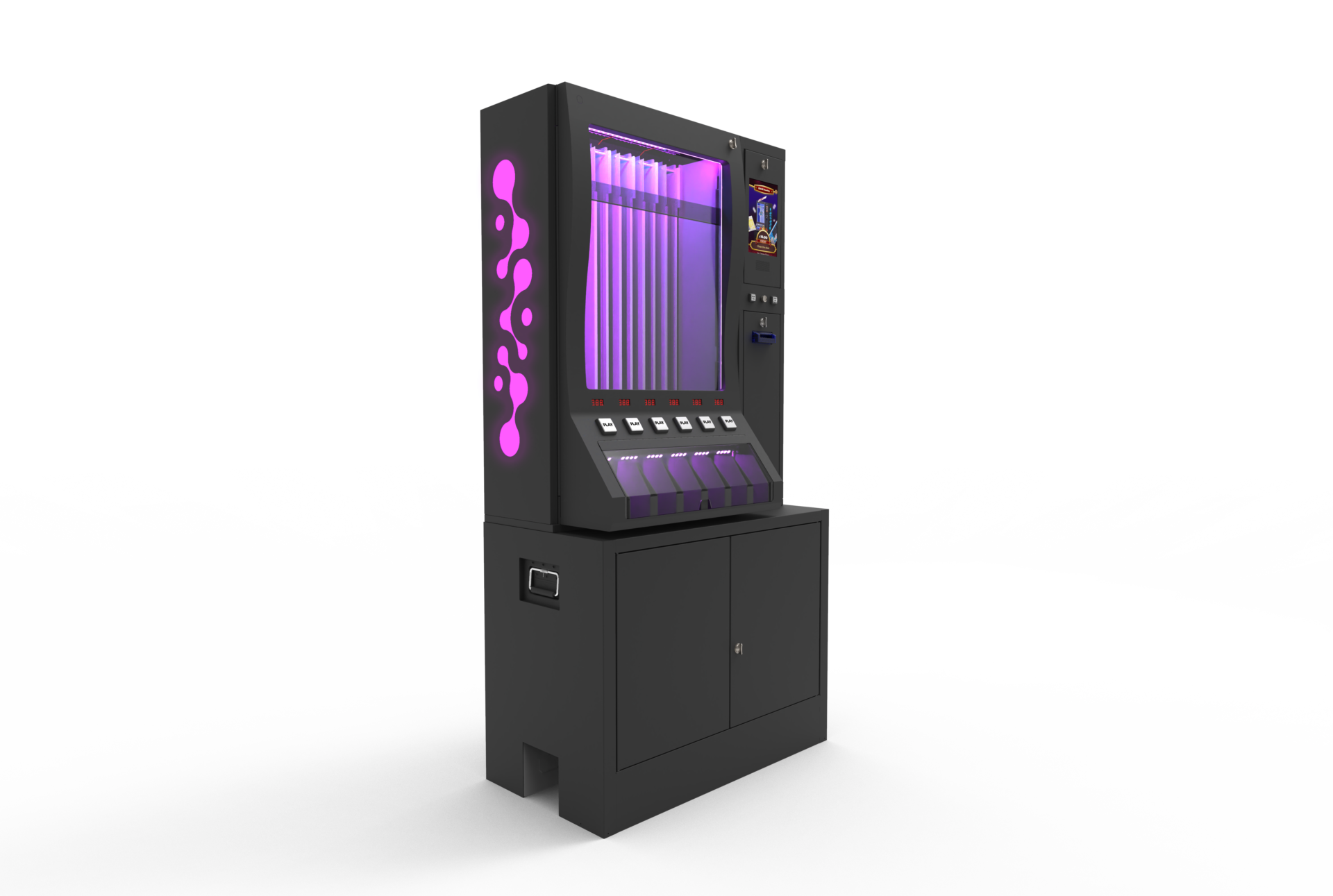 Pull tab left front purple color